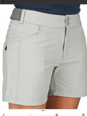 Simms Matura Women’s Lightweight Casual Shorts tan stone NWOT small hiking Gorp